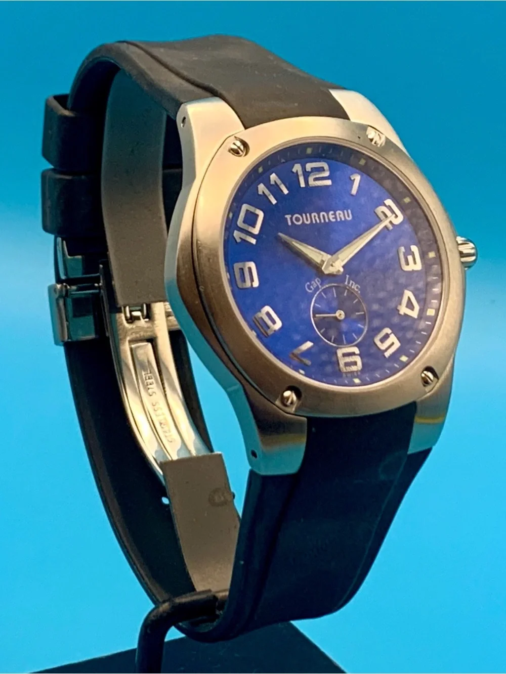 TOURNEAU Men’s Swiss Made Quartz Watch Designed For GAP Inc. Working New Battery